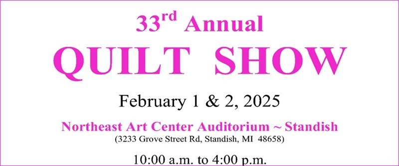 Annual Quilt Show notice