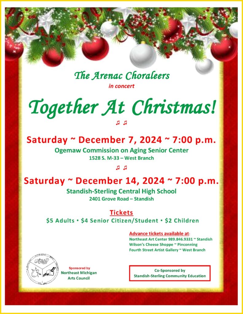 Arenac Coraleers Christmas concert