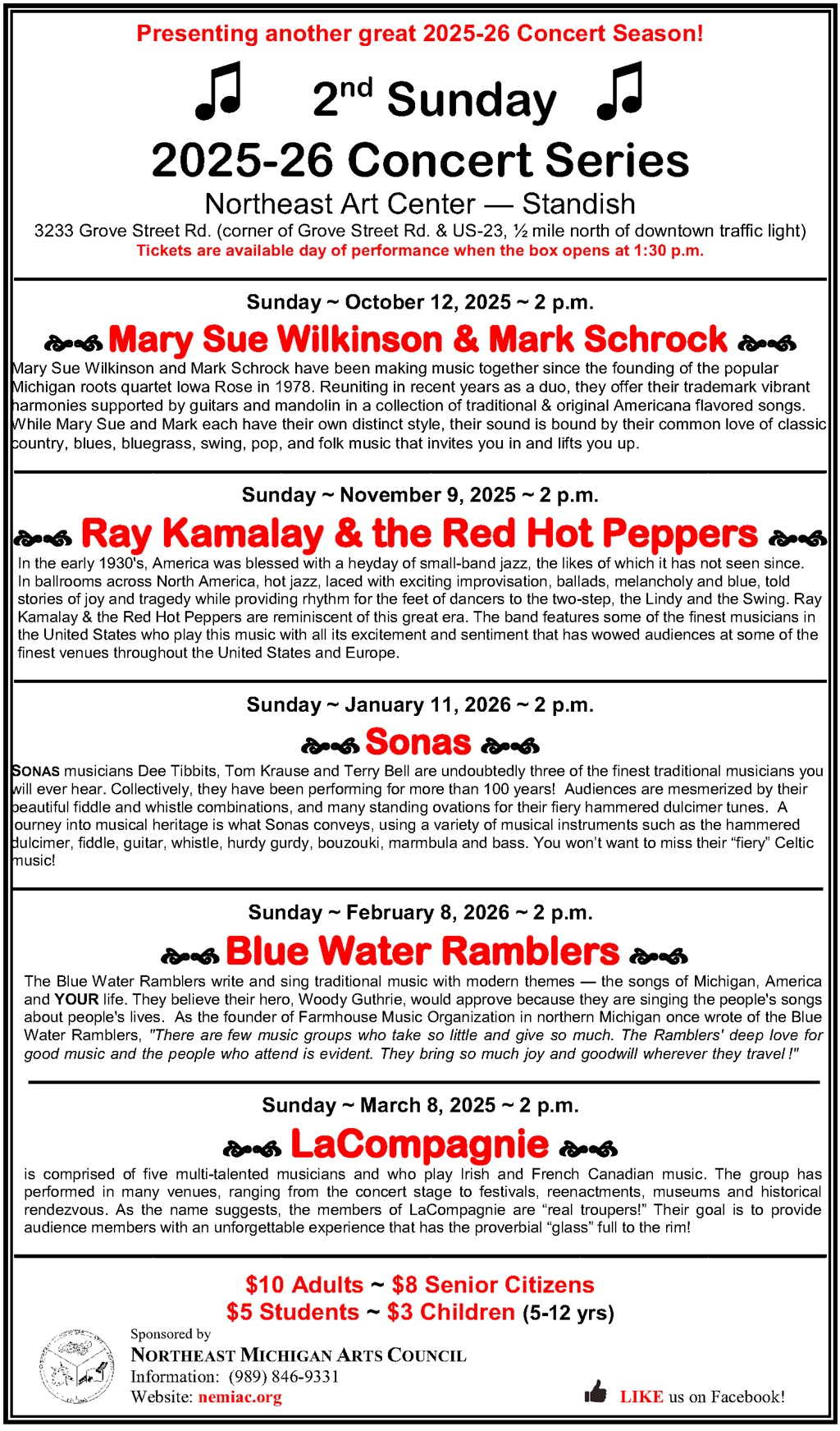 2025-26 2nd Sunday Concerts