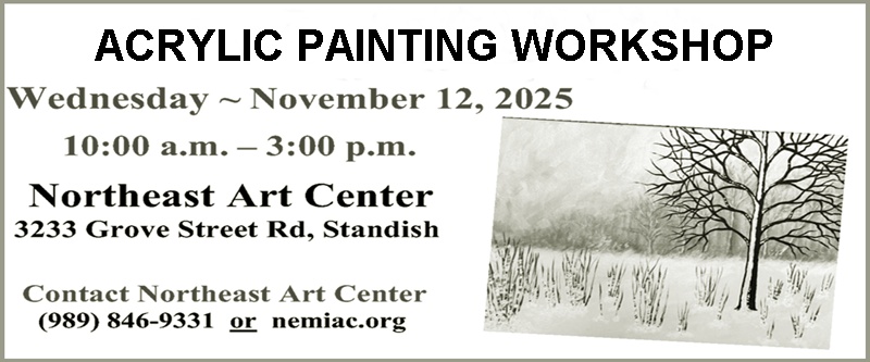 2025 Nov snow scene painting class notice