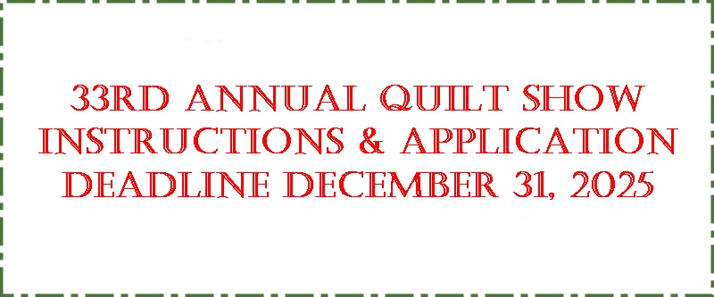 2026 Quilt show submission deadline