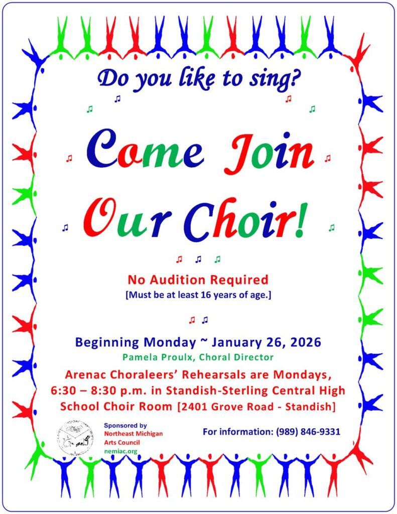 2026 Join Arenac Choraleers Spring Concert
