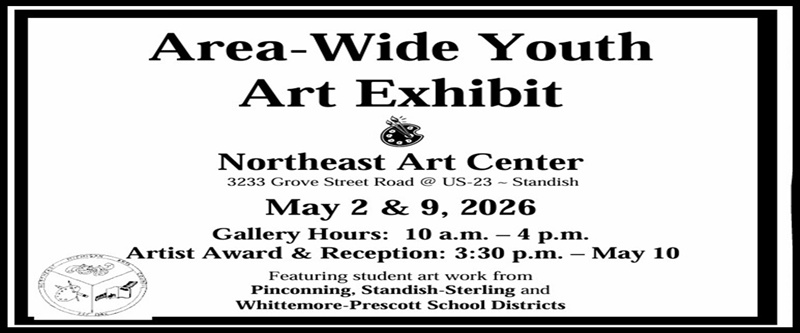 2026 Area-wide Youth Art Exhibit notice