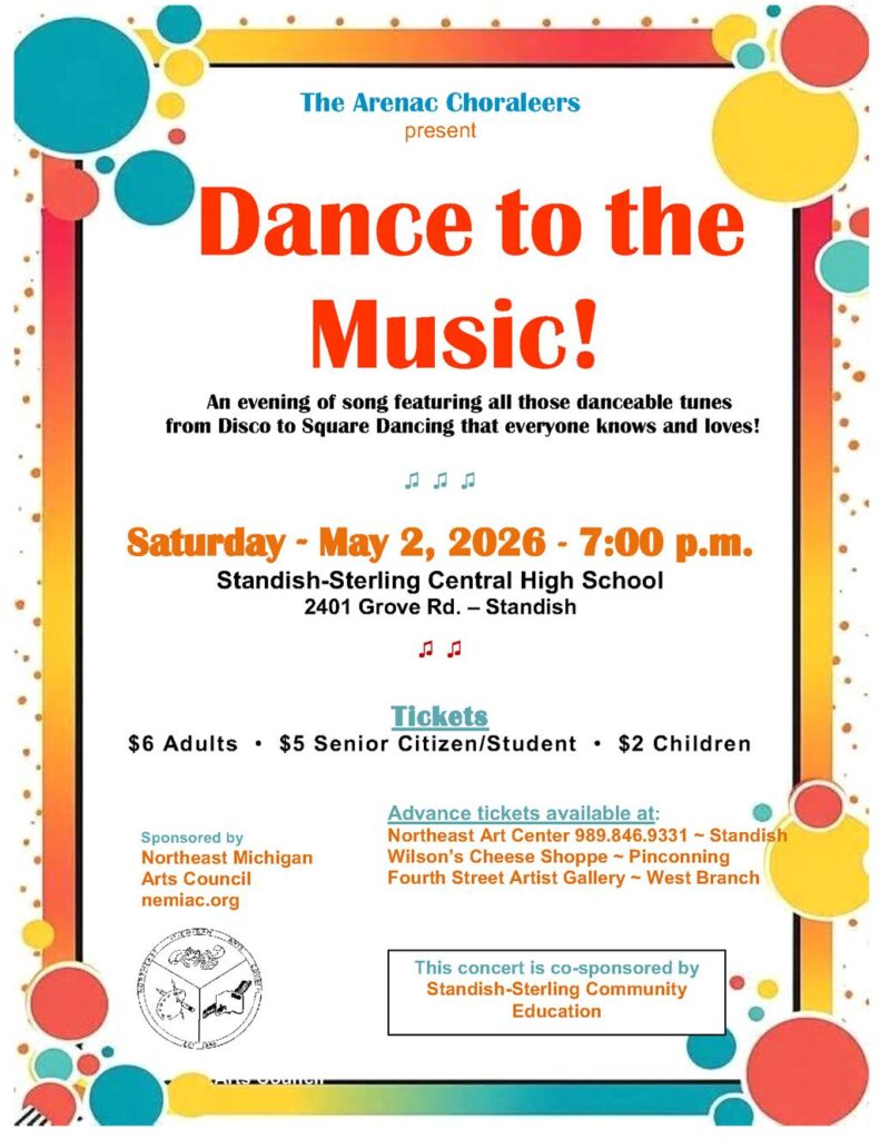 2026 Spring Arenac Choraleers concert