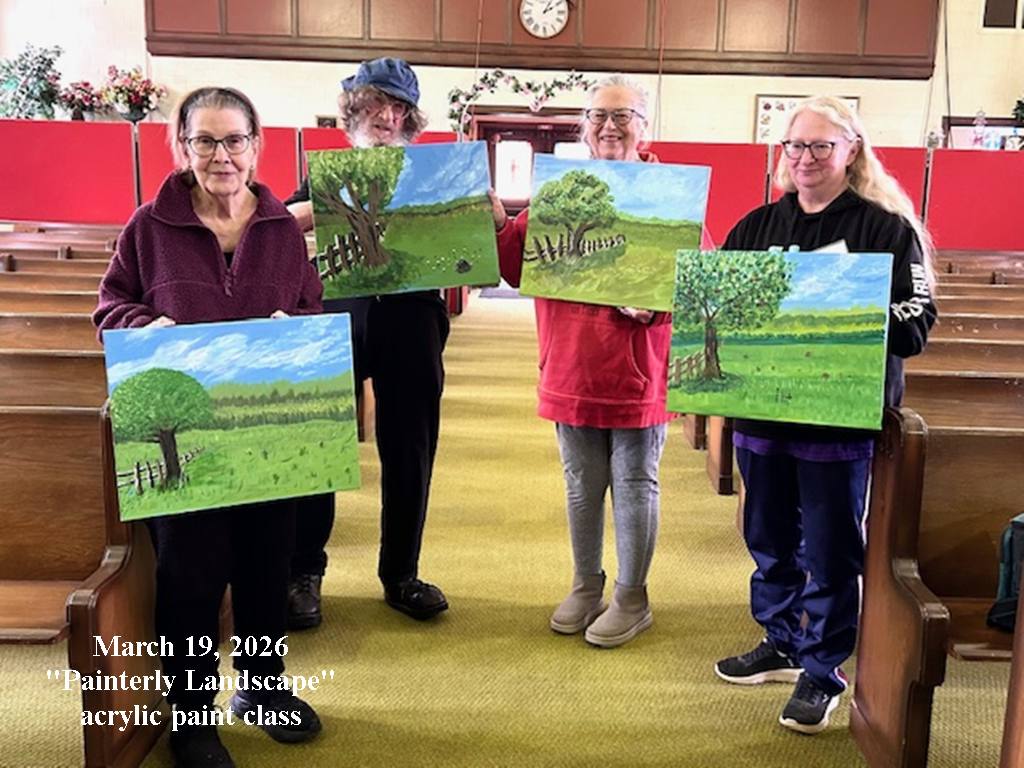 2026 Painterly landscape acrylic paint class