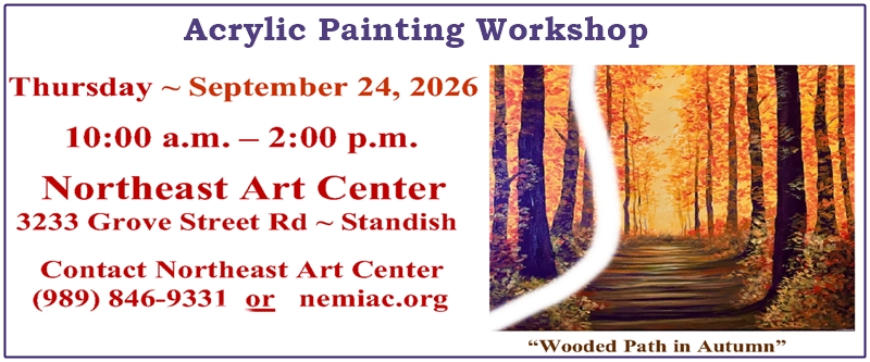 Acrylic Painting Class: Autumn Landscape notice