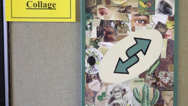 Youth art - collage green Youth art - collage green