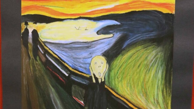 Youth art- Munch inspired Youth art- Munch inspired