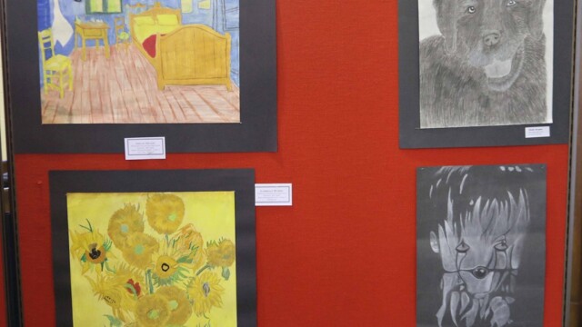 Youth art- oil pastel & charcoal Youth art- oil pastel & charcoal